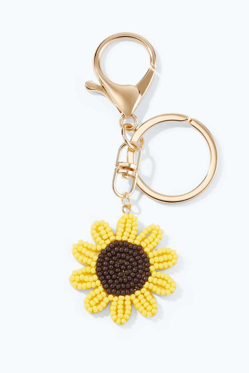 Porte-clés Fleur en perles de rocaille PC150SY