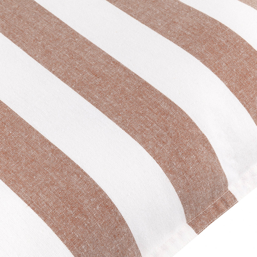 Coussin d’extérieur Hayle en coton couleur noyer