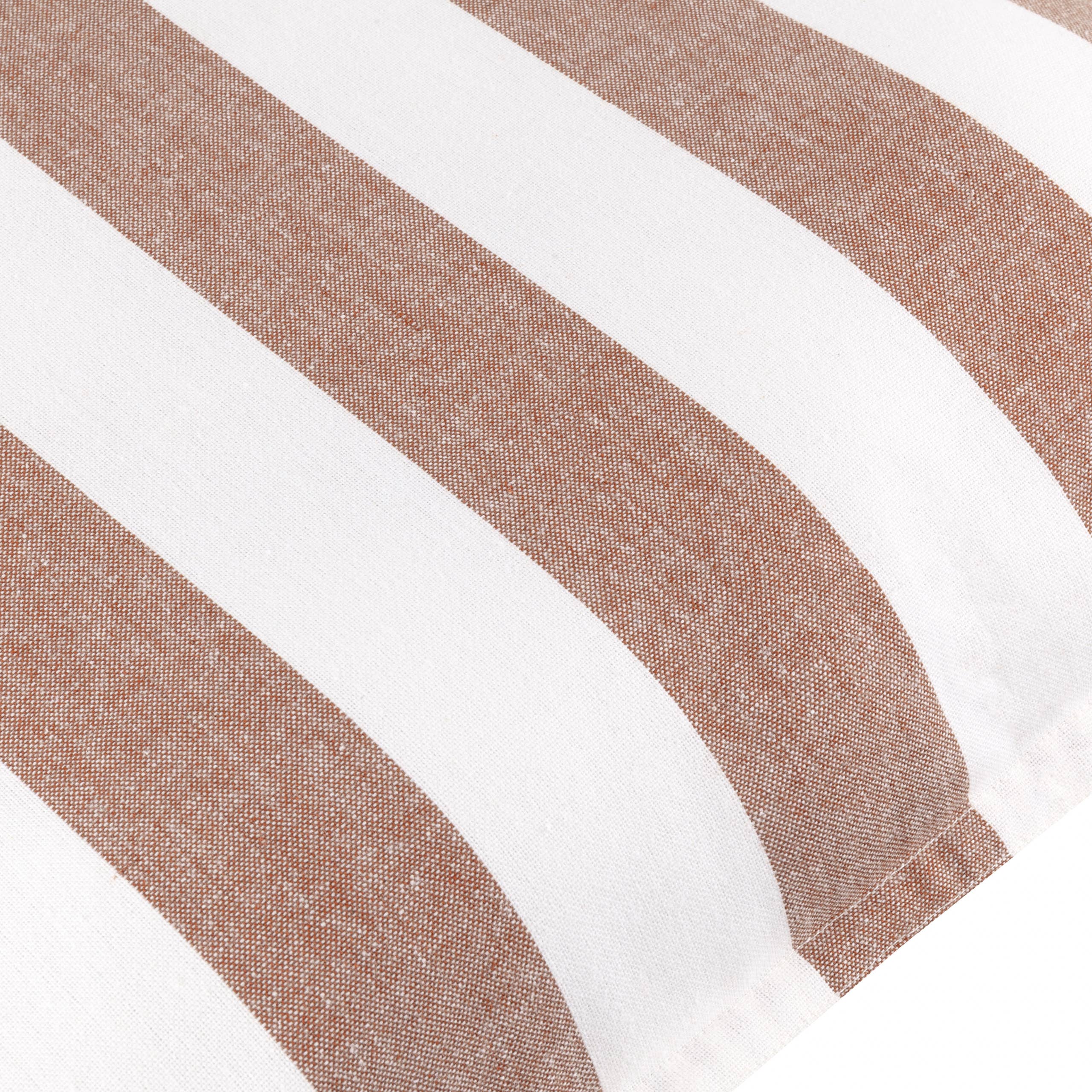 Coussin d’extérieur Hayle en coton couleur noyer