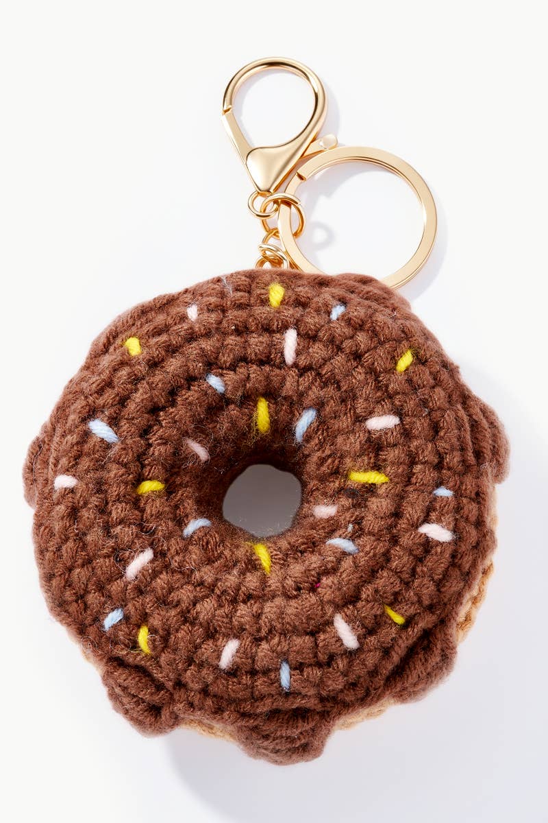 Grigri accessoires de sac Donut en crochet 8cm PC044HZ