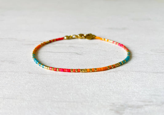 Bracelets acier inoxydable femme, bracelets perles N012 - ANDEA