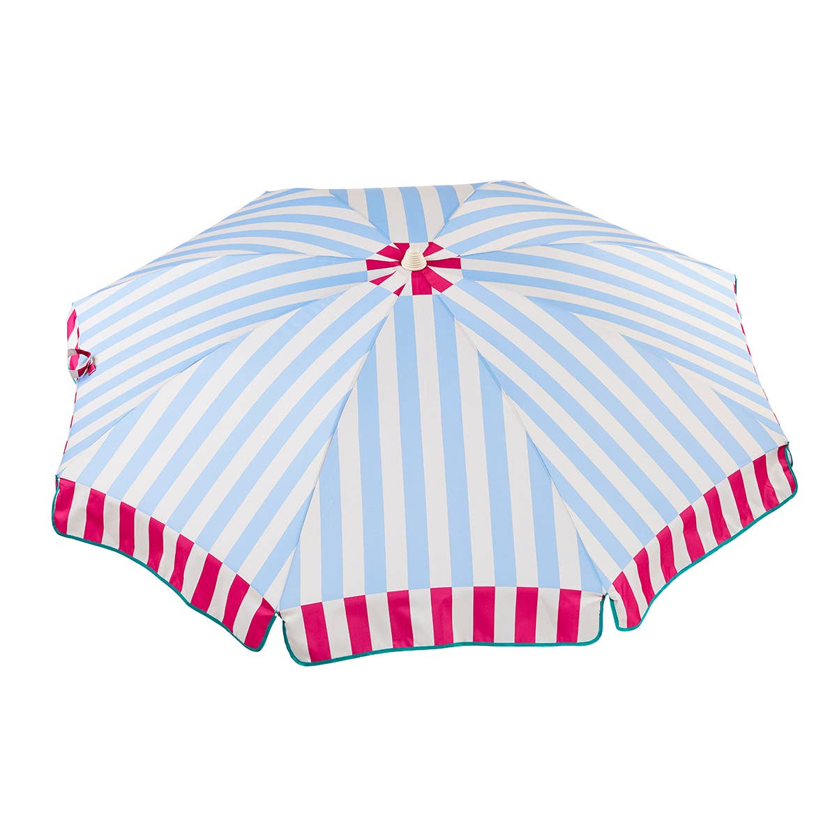 EZPELETA Parasol à rayures pour la plage ou le jardin.