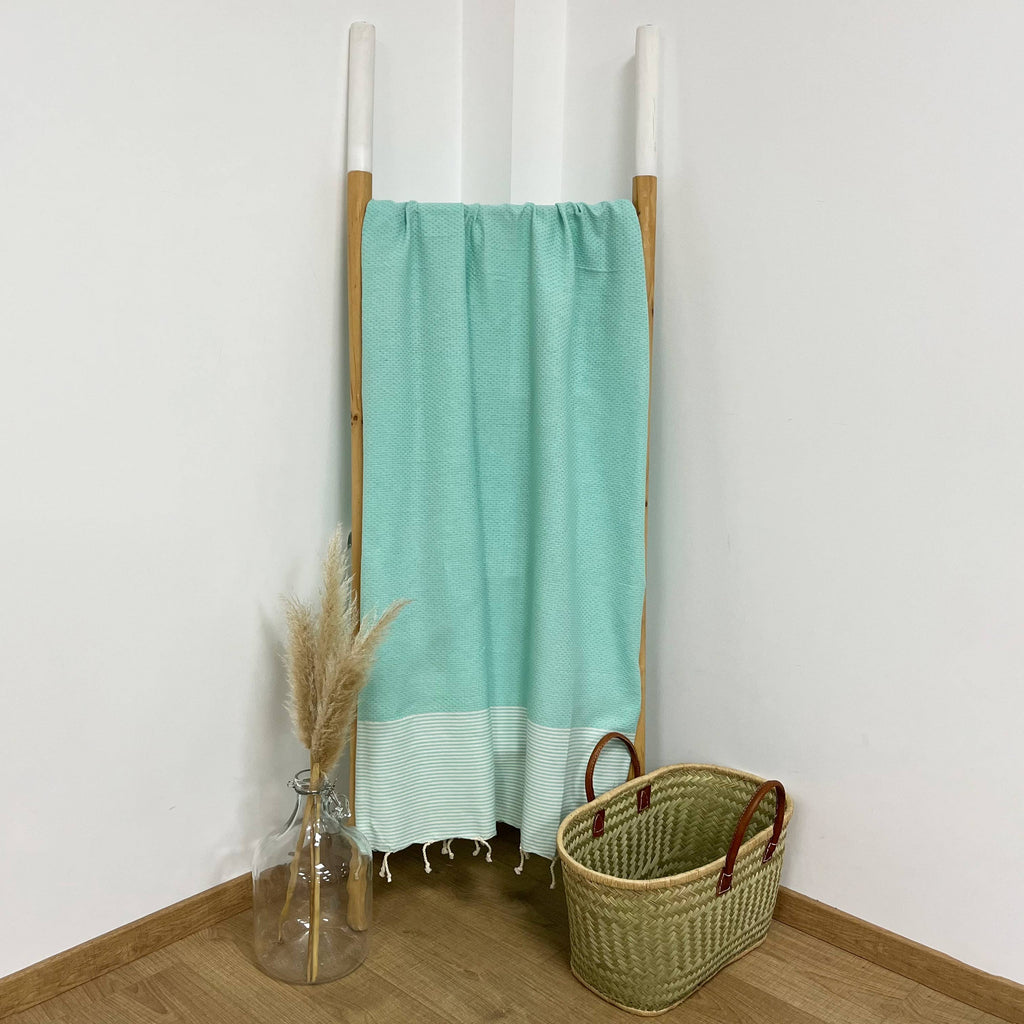 Fouta plate Nid d'Abeille "Mikanda"