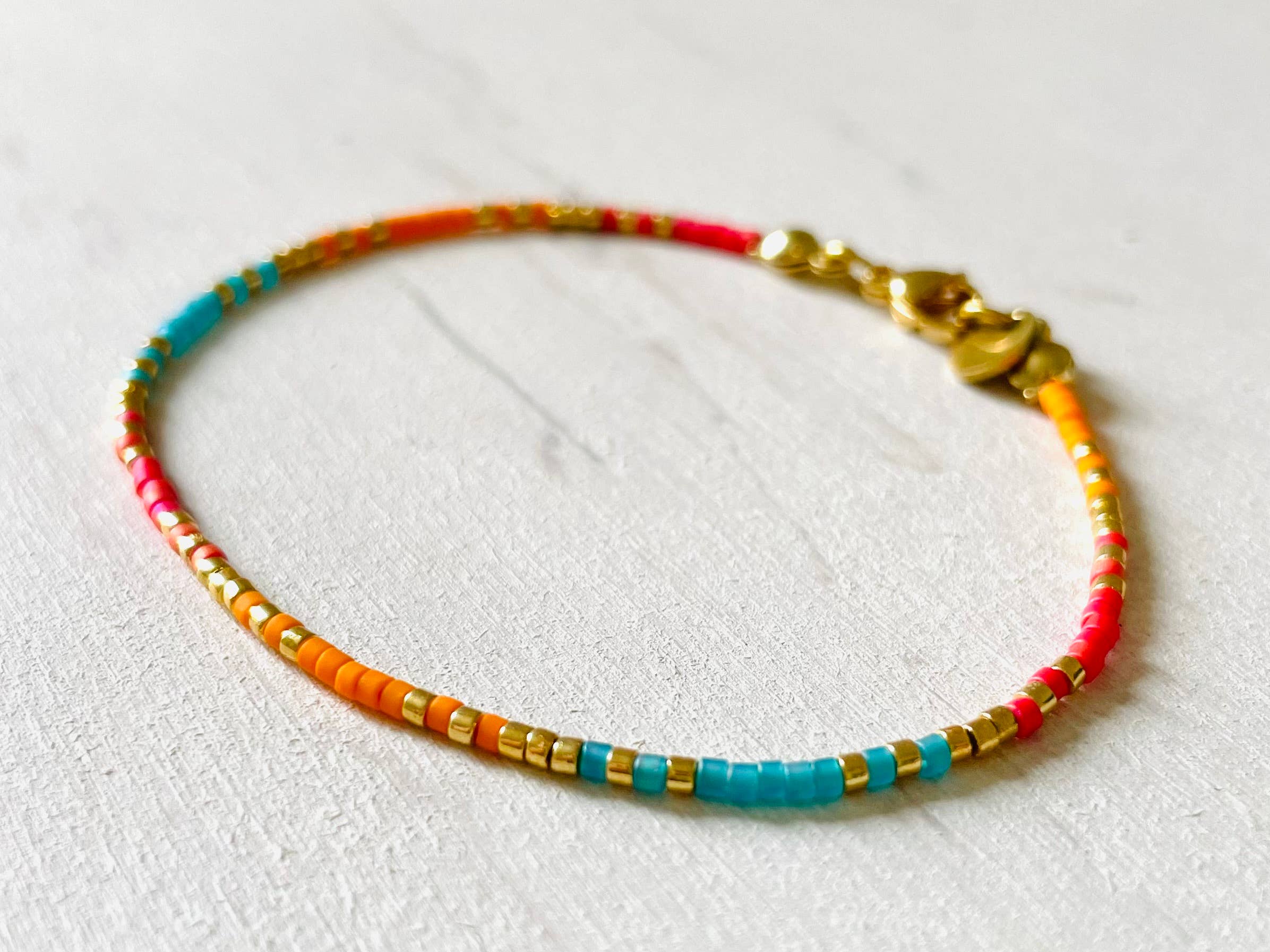 Bracelets acier inoxydable femme, bracelets perles N012
