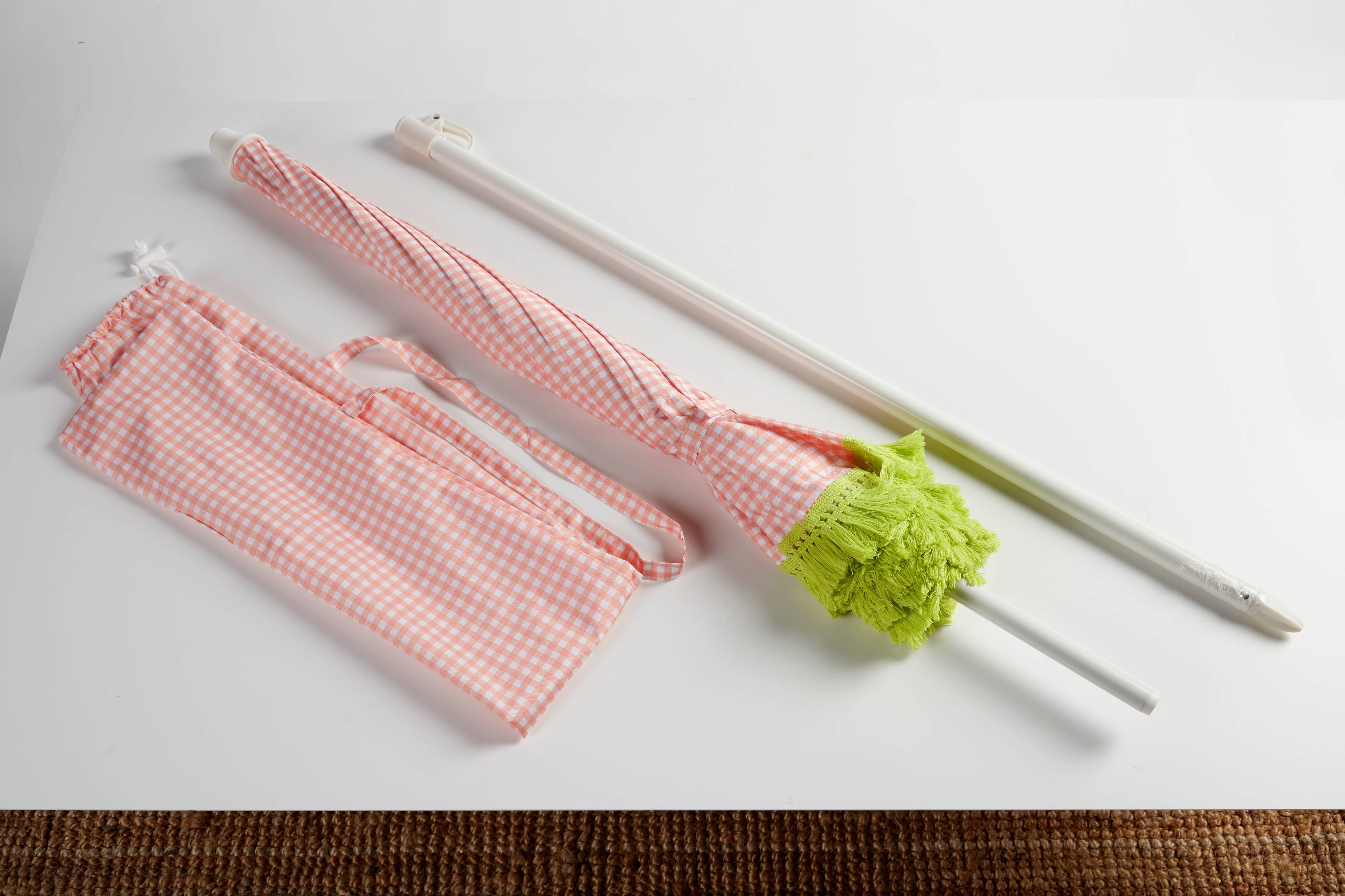 Parasol de plage EZPELETA BORA avec armature Vichy