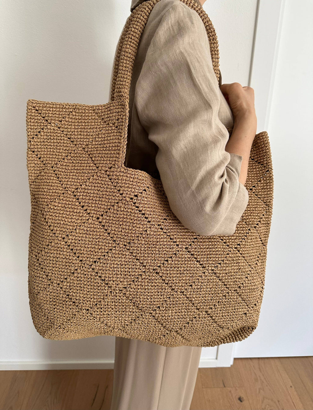 CLARISSA - tote artisanal en raphia