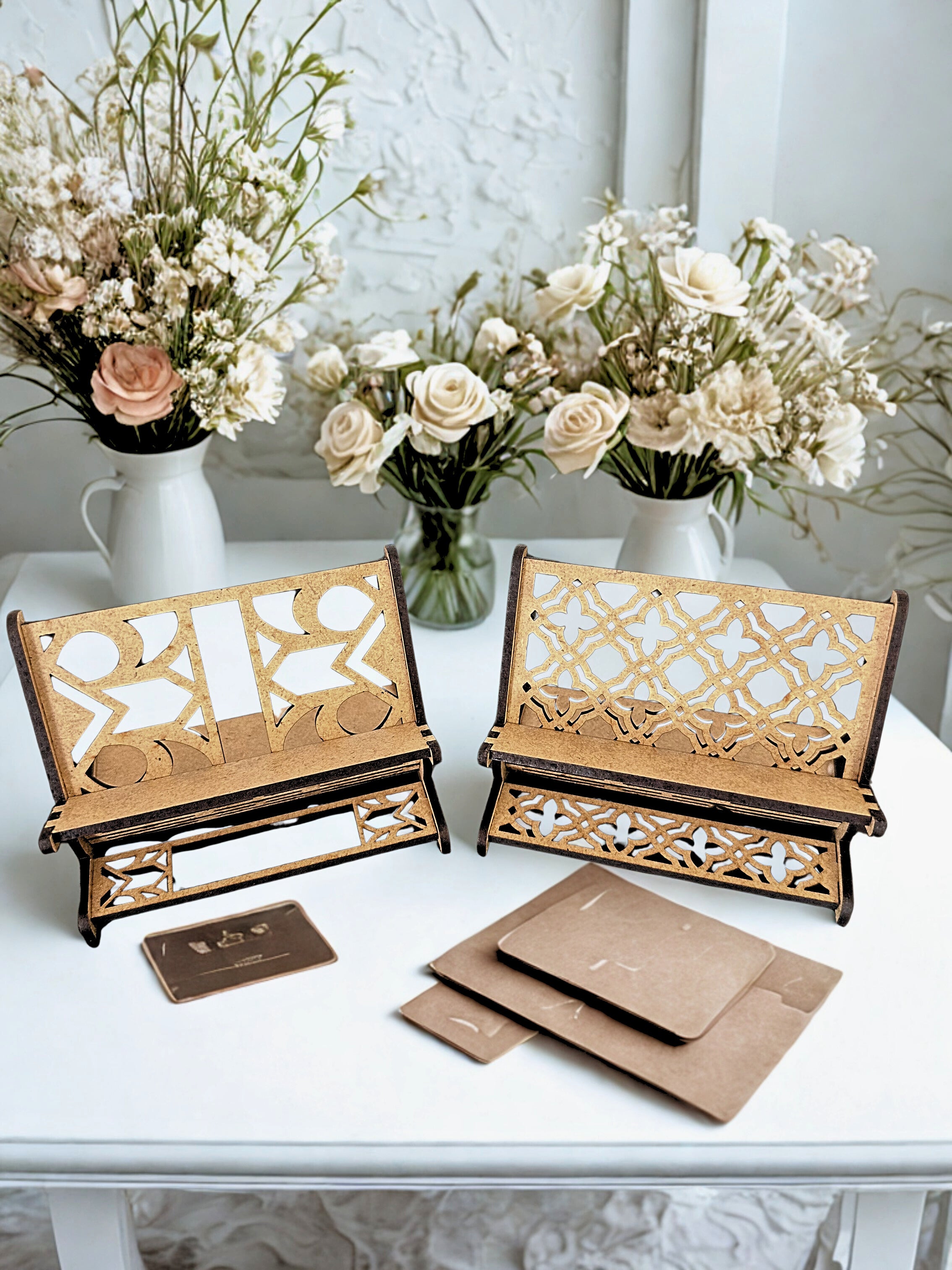 Porte cartes de visite en bois