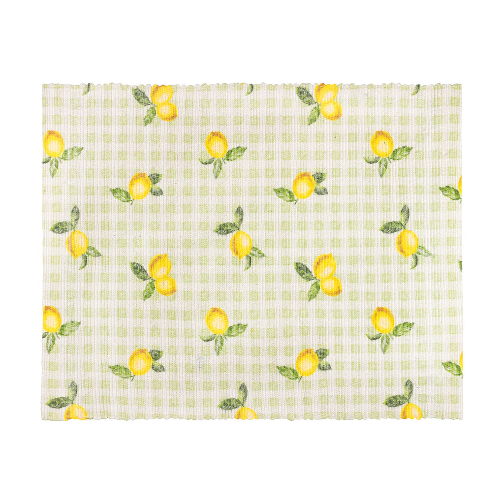 Fruits Citrons Lot de 4 Sets de Table Intérieur/Extérieur Sauge