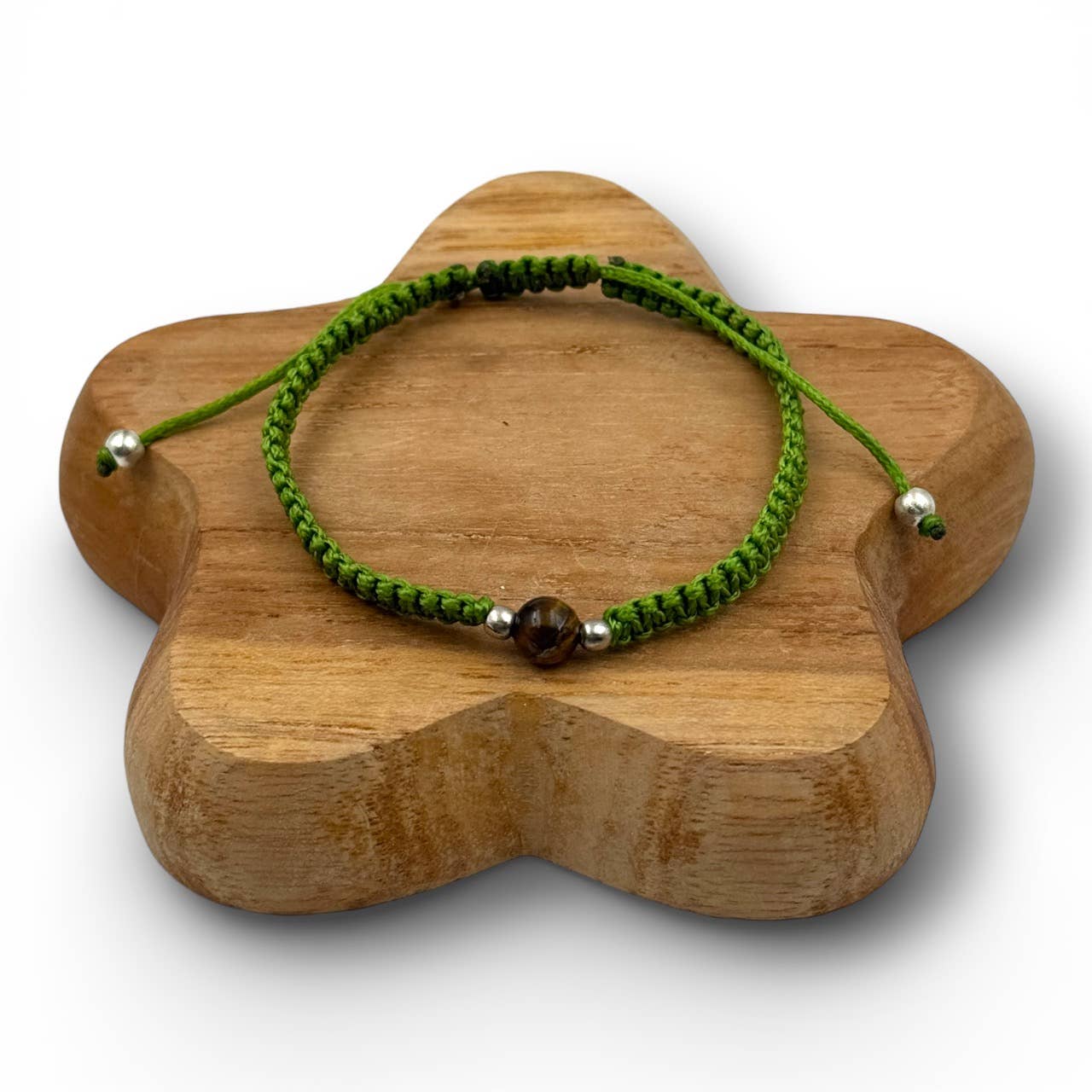Bracelet tissé façon macramé HOMME - Green 02