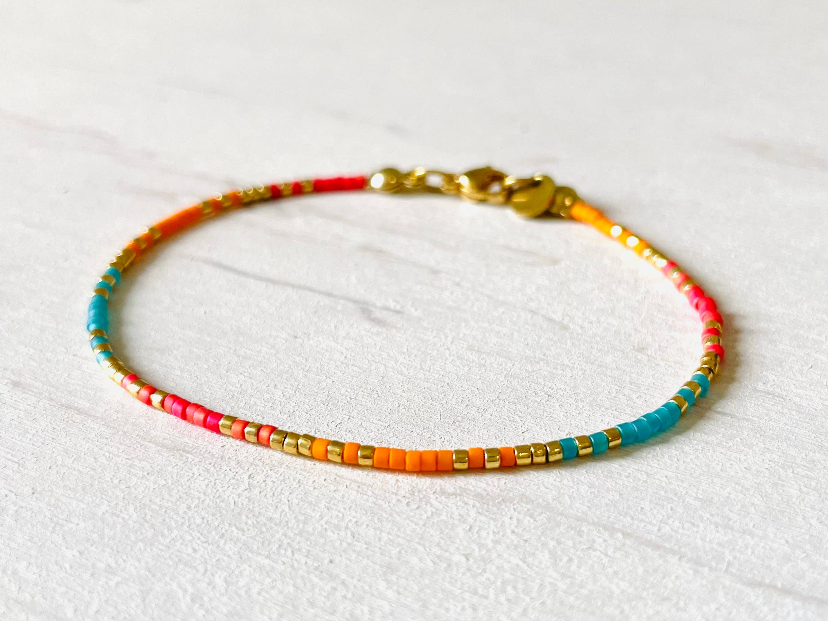 Bracelets acier inoxydable femme, bracelets perles N012