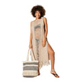 ROBE PLAGE COTON ÉTÉ MI-LONGUE SANS MANCHES