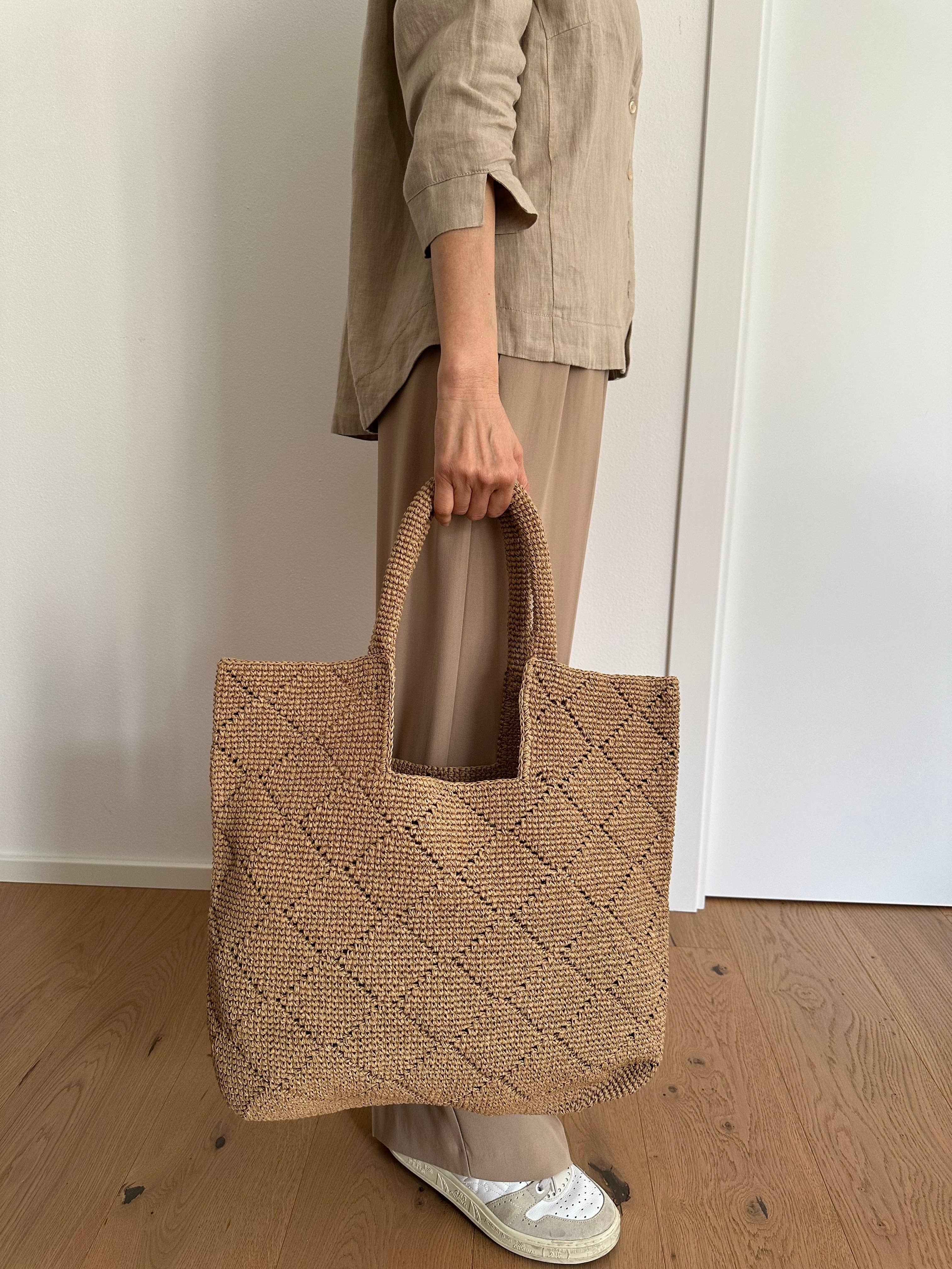 CLARISSA - tote artisanal en raphia