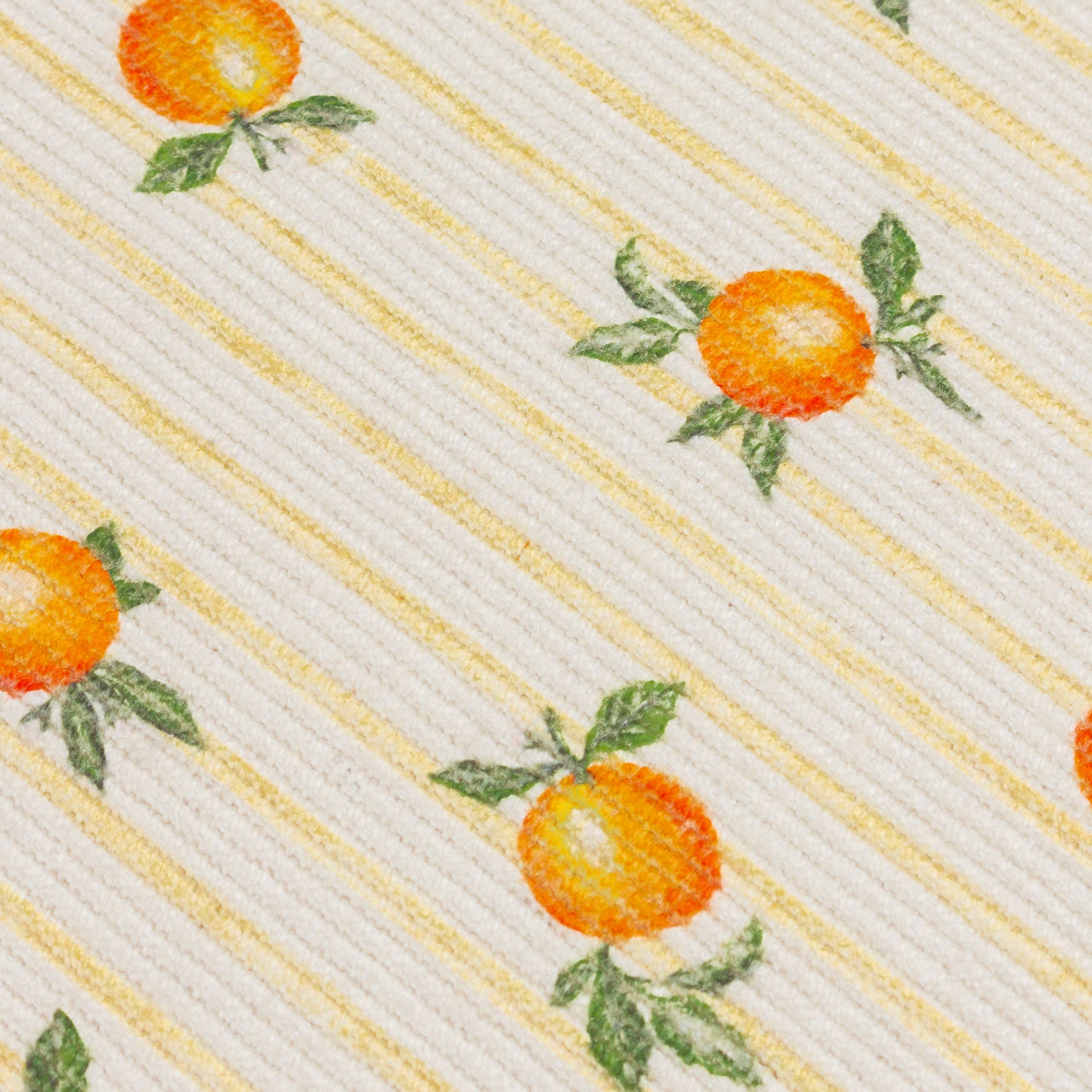Fruits Oranges Chemin de Table Intérieur/Extérieur Jaune