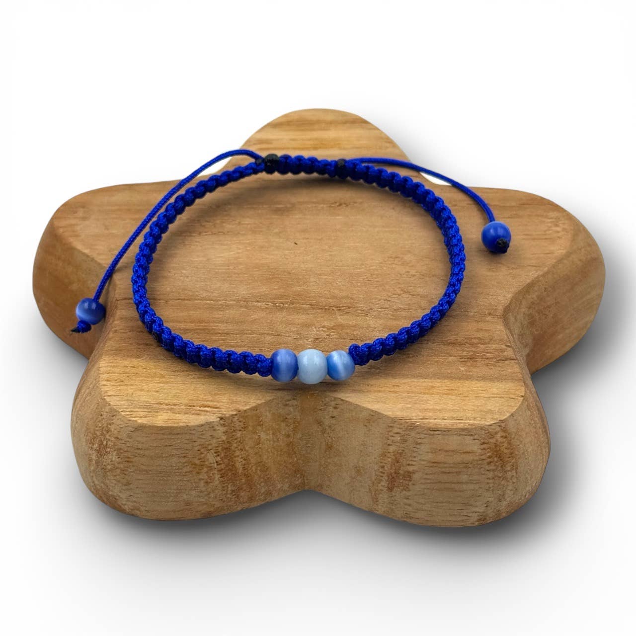 Bracelet tissé façon macramé HOMME - BLEU 04