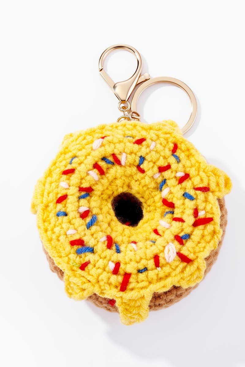 Grigri accessoires de sac Donut en crochet 8cm PC044HZ