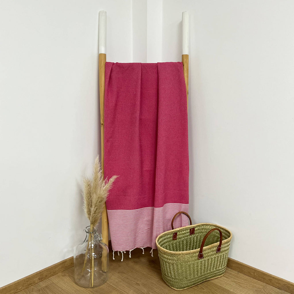 Fouta plate Nid d'Abeille "Mikanda"