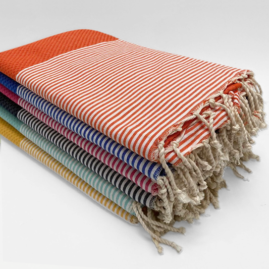 Fouta plate Nid d'Abeille "Mikanda" - ANDEA