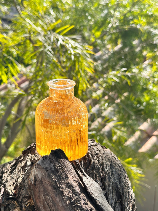 ase décoratif artisanal en résine époxy aux reflets méditerranéens – création corse ANDEA